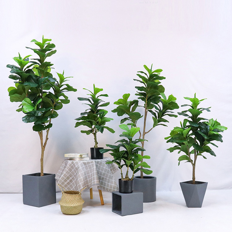 Artificial Plastic Potted Plan - Ficus Lyrata Tree recension och pris