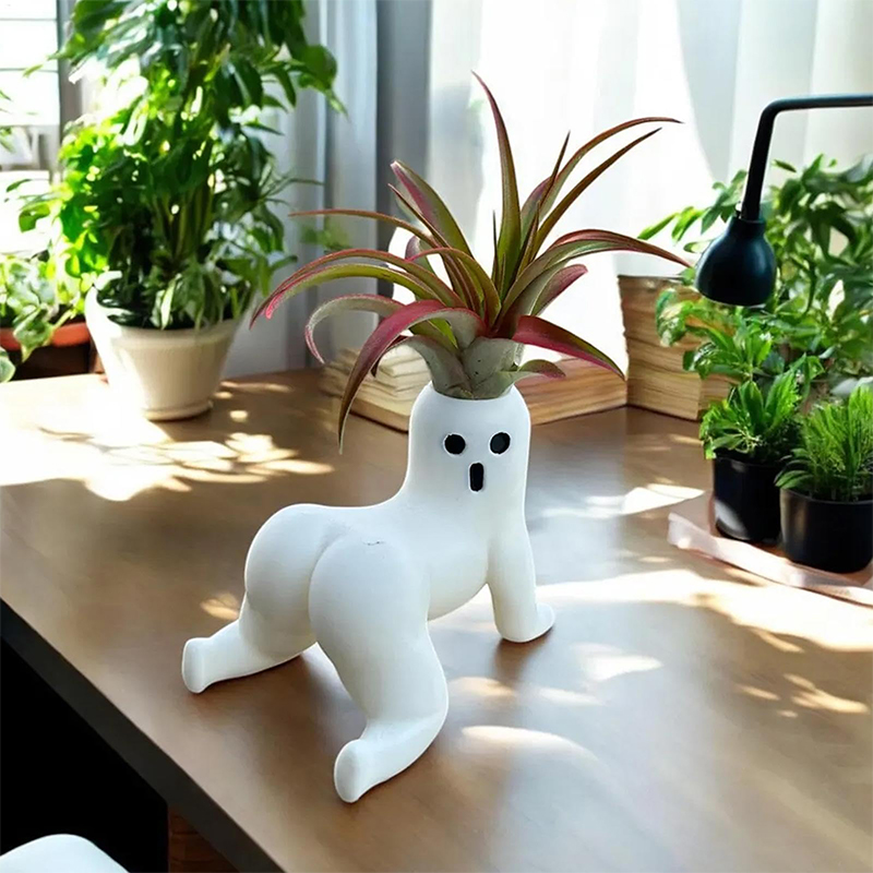 Funny Big Booty Ghost Planter  - Echeveria Succulent recension och pris